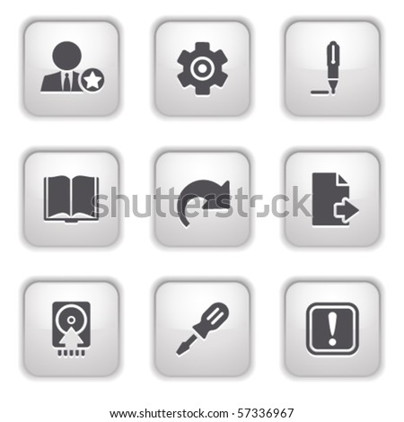 Gray button for internet 6