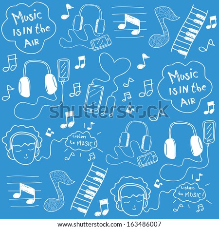 music doodle wallpaper