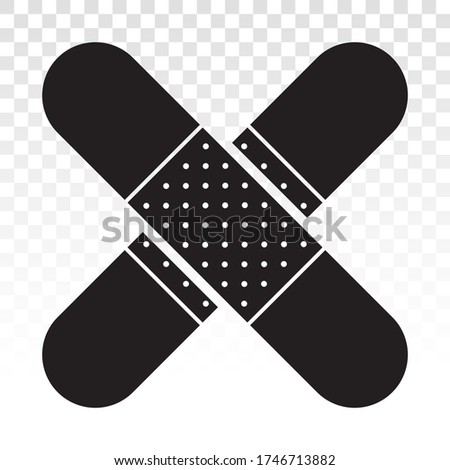 sticking plaster / bandage flat icon for app and website