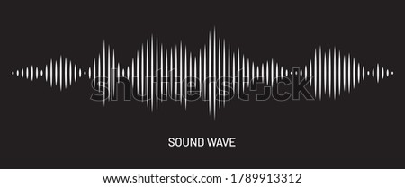 Sound wave digital art background. Music and radio soundwave pulse concept. Audio track wave graph of frequency and spectrum