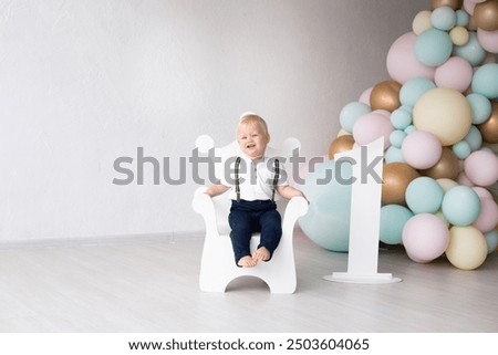 Similar – Image, Stock Photo Small celebration, 1 1 1 // A staircase photographed from below. With light and shadow.