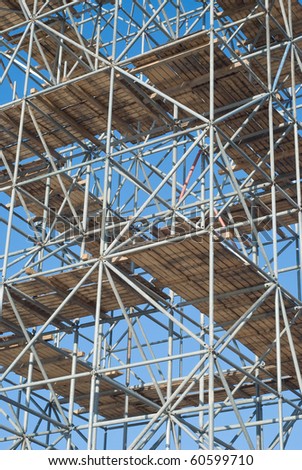 Scaffolding as Safety Equipment on a Construction Site