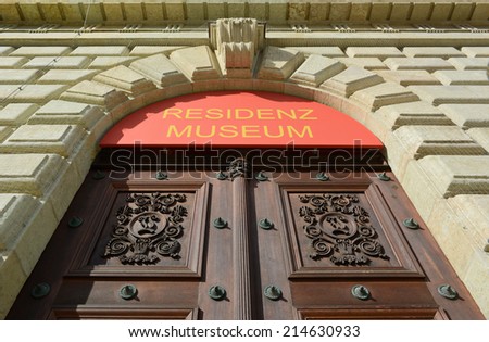 Ornate Door of the Residence Museum in Munich