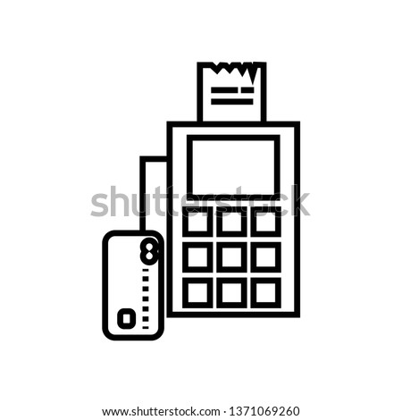 paypoint icon isolated on white background, vector illustration