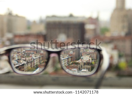 Similar – Image, Stock Photo farsighted / To the moon