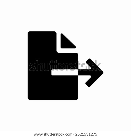 export file icon sign vector