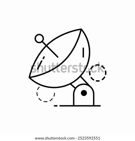 satellite cable tv icon sign vector