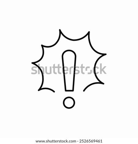 warning exclamation attention icon sign vector