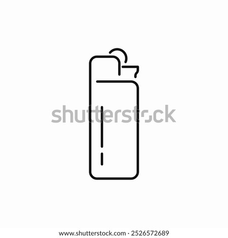 lighter cigarette icon sign vector