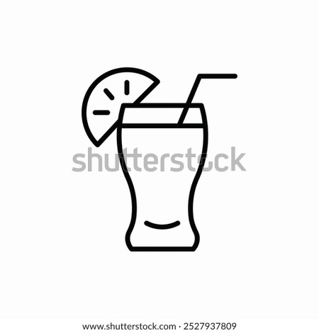 orange juice icon sign vector