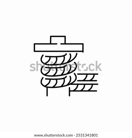 dock rope icon sign vector