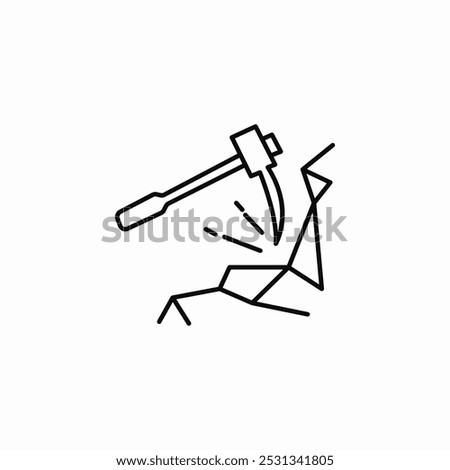 corkscrew man icon sign vector