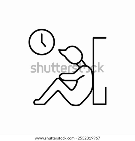 waiting time icon sign vector