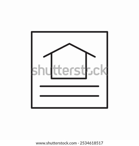 house for sale icon sign vector