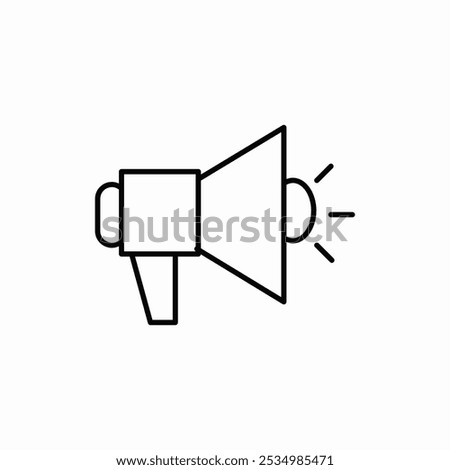 announcement megaphone icon sign vector