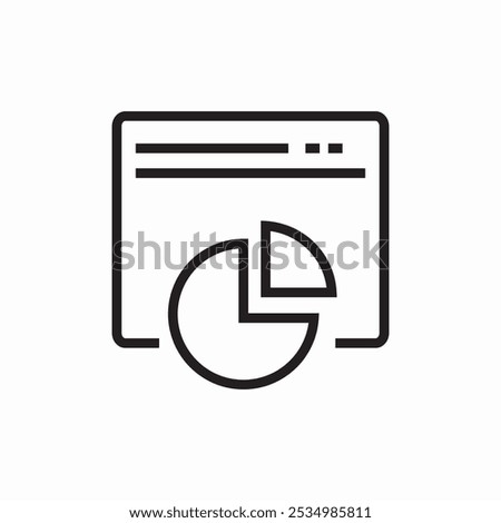 website analytics icon sign vector