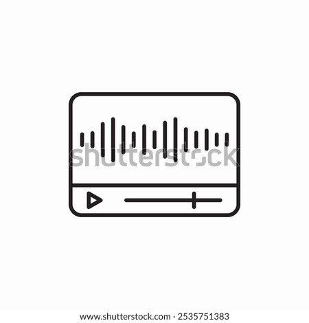 audio web player icon sign vector