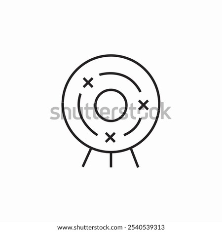 targeting shoot icon sign vector