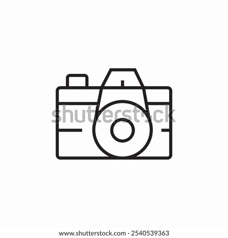 photo camera icon sign vector