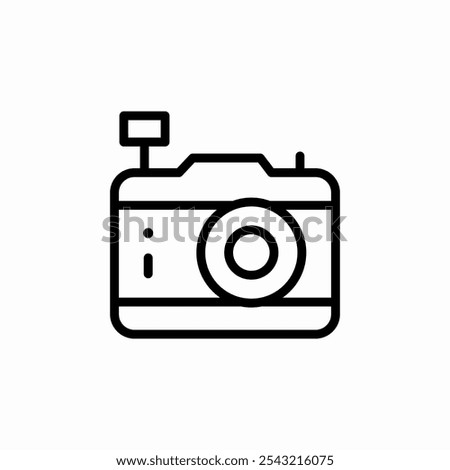 photo camera icon sign vector