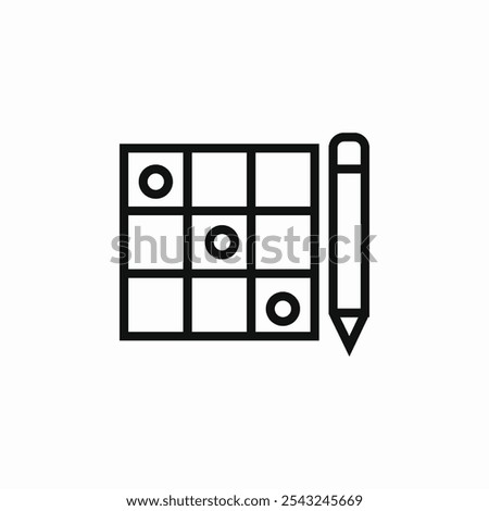 tic tac toe icon sign vector