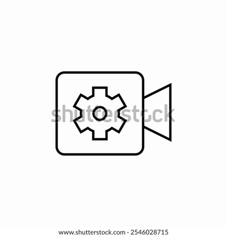 video settings icon sign vector