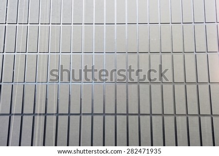 Black shade of building exterior / Building exterior