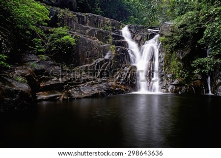 Beautiful Waterfall in nature /  Waterfall in nature