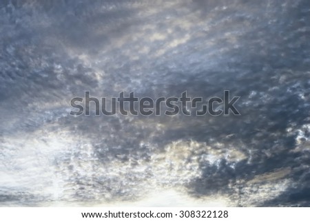 Abstract of Evening Clouds  / Evening Clouds