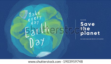 Earth Day. International Mother Earth Day. Environmental problems and environmental protection. Flat vector illustration.
