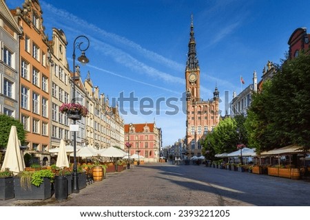 Similar – Image, Stock Photo Gdansk City Historic Architecture In The Old Town