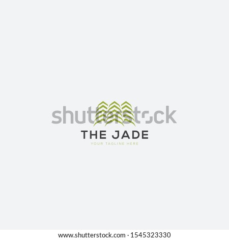 the jade apartment logo design and tree logo