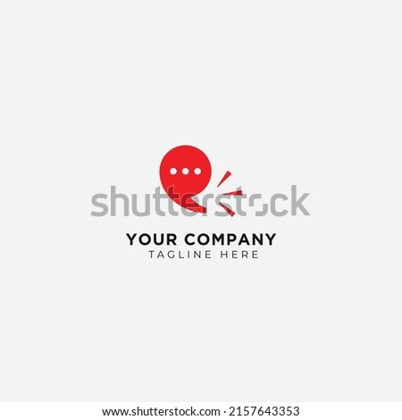 loud story speak bulb logo modern