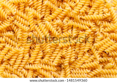 Similar – Image, Stock Photo Spiral dried pasta in three different color