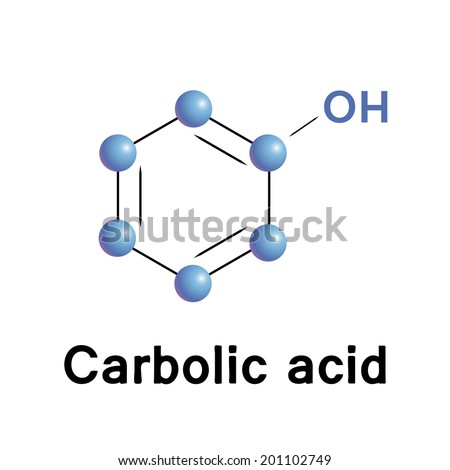 Phenol, Carbolic Acid Molecule Structure, Vector. - 201102749 ...