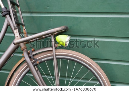 Similar – Image, Stock Photo Rim, mudguard and fork of a rusty bicycle