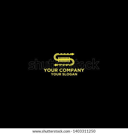 S Parking Logo Design Vector 