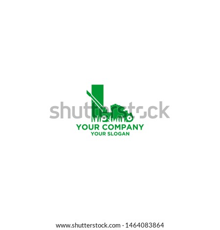 Lawn mower Logo Design Vector