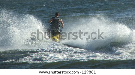 Jet ski in water
