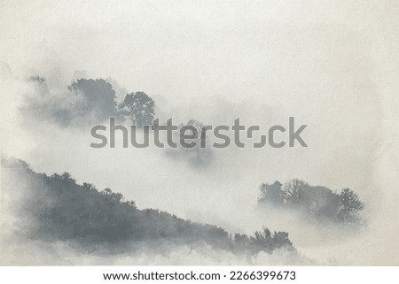 Similar – Foto Bild Steg im Nebel Wellness