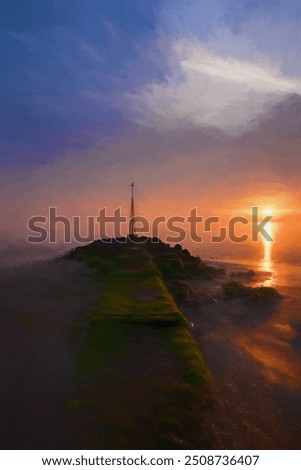 Similar – Image, Stock Photo groynes Village