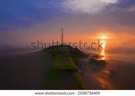 Similar – Image, Stock Photo groynes Village