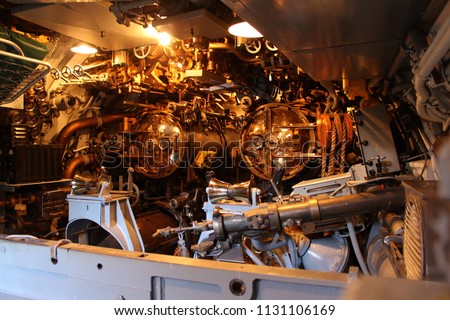 Torpedo Room in a World War II Submarine Imagine de stoc © 