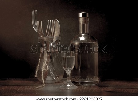 Similar – Image, Stock Photo Still life with glass bottles