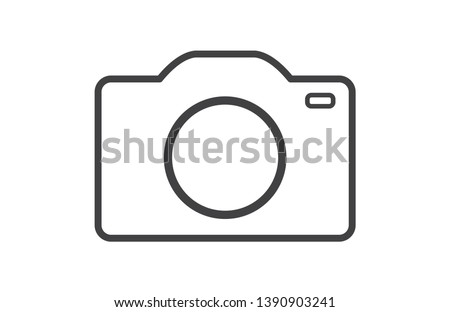 Camera icon. Vector illustration. on white background