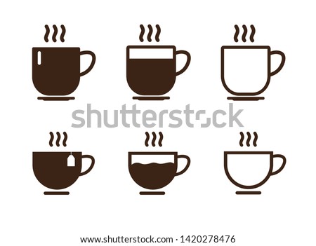 Coffee cup icon. Vector illustration. on white background