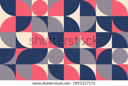 Geometry minimalistic composition template. Design for banner, flyers, print, poster, wallpaper, fabric. Abstract geometrical. Vector illustration.