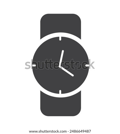 Wrist watch icon. Hand clock. Watch icon clock time. Vector illustration 