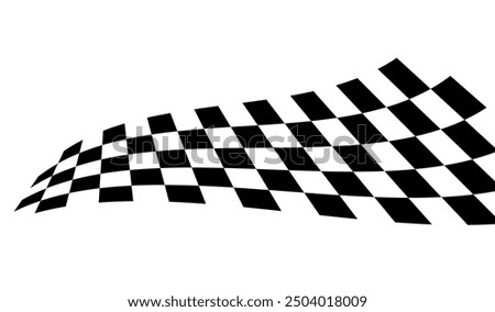 Race flag background. Checkered flag. Black and white checker. Finishing flag. Automotive graphics. Race motorsport concept. Vector illustration