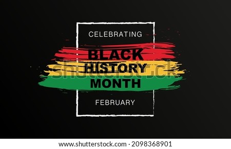 Black History Month Celebration Vector Template Design Illustration